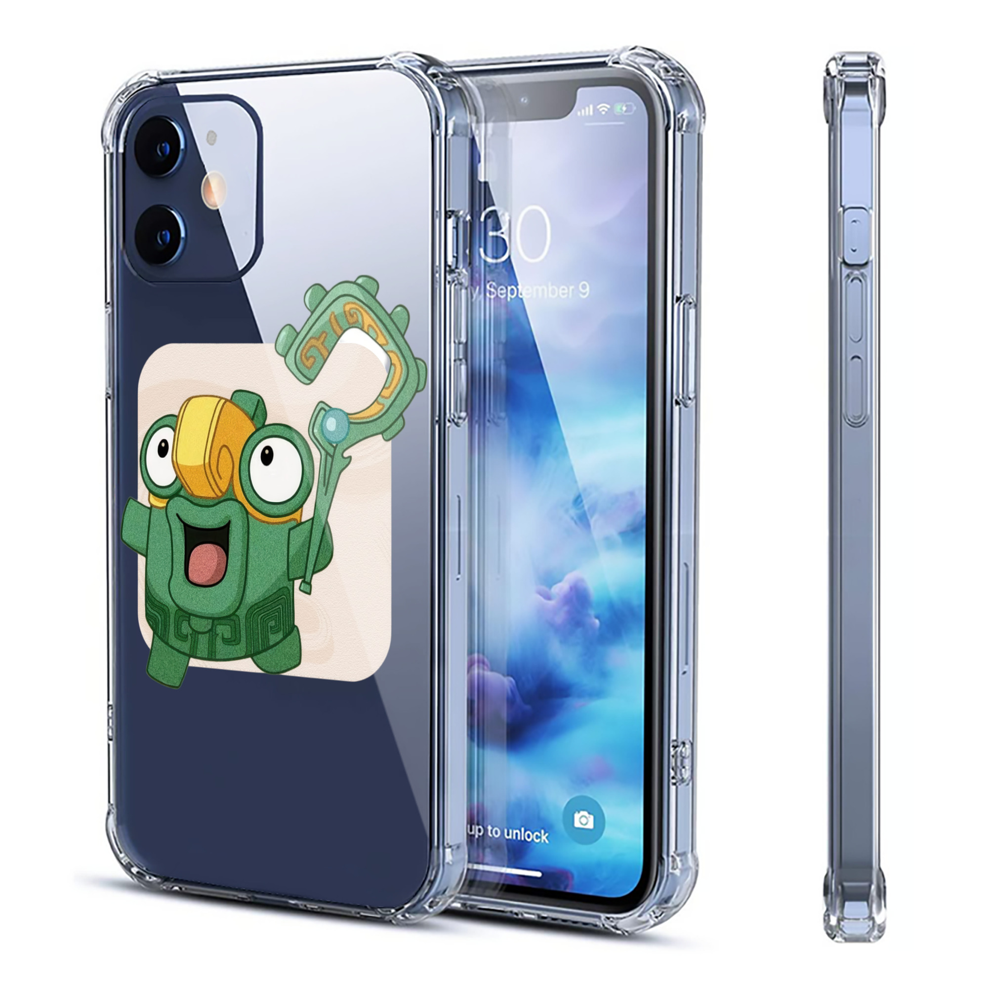 （画像用） Ne Zha 2 ナタ 魔童の大暴れ 【iPhone 12シリーズ対応】透明スマホケース（クリアソフトケース）